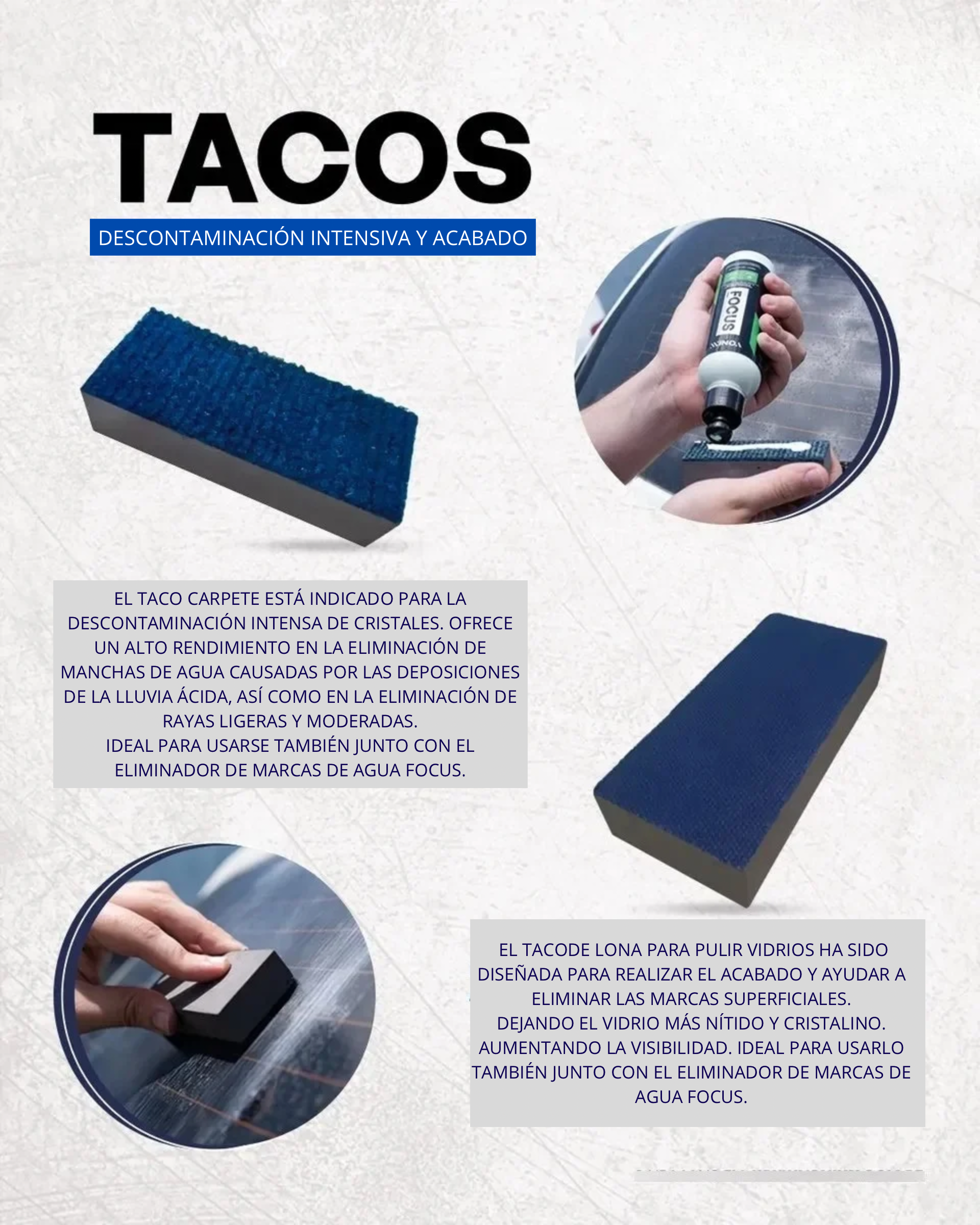 Kit Remoción Manchas Vonixx Focus C/ Taco Acabado